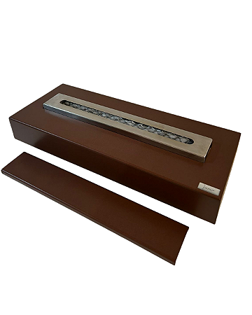 Lareira Ecológica Slim Aço Cortén