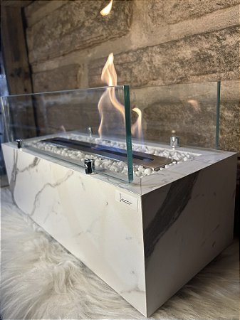 Lareira Ecológica Slim Mdf Thassos