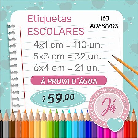 Etiquetas Escolares