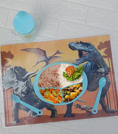 Toalhinha incentivo para comer - Dinossauro