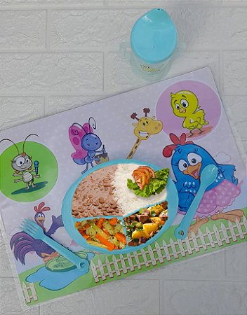 Toalhinha incentivo para comer - Menina