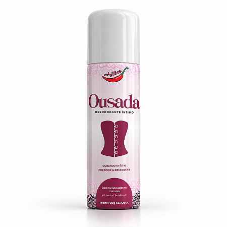 Desodorante Íntimo Ousada Chillies 90g – Frescor e Cuidado Diário