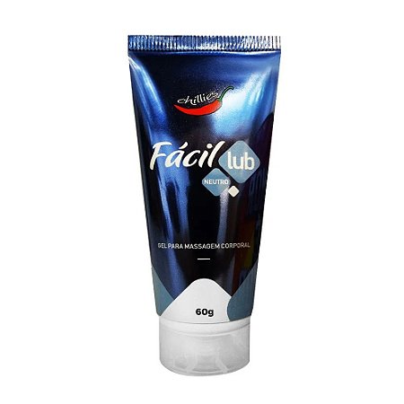 FÁCIL LUB NEUTRO GEL PARA MASSAGEM CORPORAL CHILLIES 60G