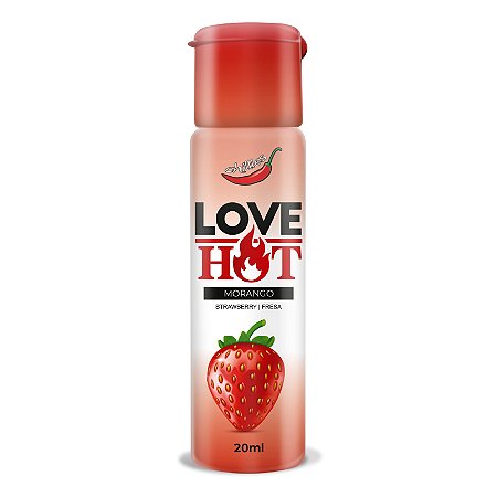 ÓLEO BEIJÁVEL LOVE HOT MORANGO 20ML