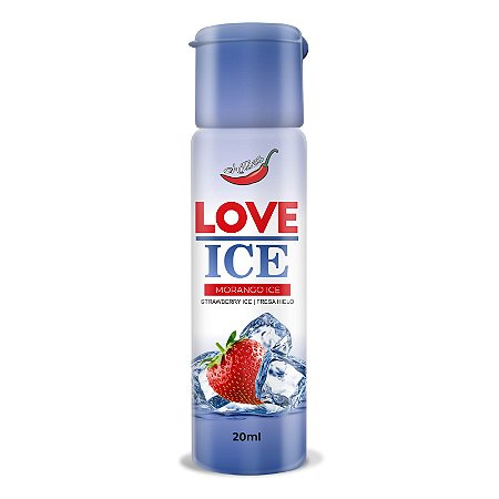 ÓLEO BEIJÁVEL LOVE ICE MORANGO 20ML