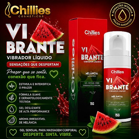 Vibrador Líquido Vibrante Melancia 15G