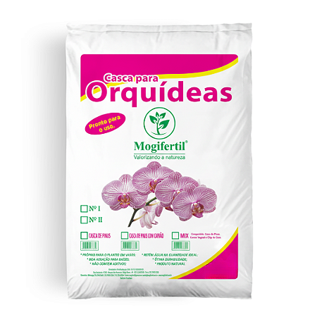 Substrato Mix para Orquídeas Mogifertil (Chip, Carvão e Casca de Pinus)
