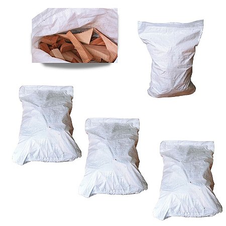 Lenha Madeira Em Lascas Saco 25 Kg