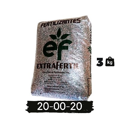 Adubo Fertilizante Npk 20 00 20 - 3 Kg (fracionado)