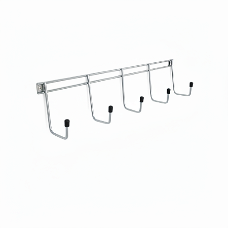 Cabide Parede Metal Com 5 Ganchos