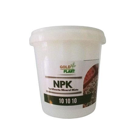 Adubo NPK 10-10-10 Crescimento Manutenção Plantas 200g Gold Plant