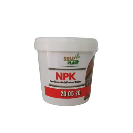 Adubo NPK 20-05-20 Crescimento Enraizamento Gramados Frutíferas (12potex400g) Gold Plant