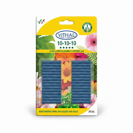 Fertilizante Liberação Lenta Bastonetes 101010 - Vithal