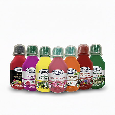 Fertilizante Liquído 100ml Concentrado Vithal - Variações