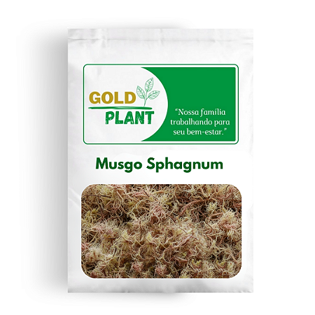 Musgo de Sphagnum Rosa para Plantas/Orquideas/Artesanato e Arranjos