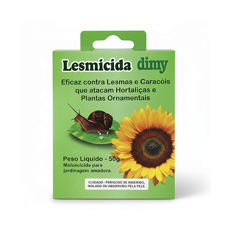 Lesmicida Dimy 50g contra Lesmas e Caracóis