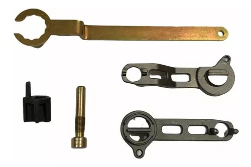 Ferramenta Sincronismo Motores Vw Up Ea211 12 E 16v- Conjunto de ferramentas para sincronismo dos motores  - Atende os motores:  :: 1.0 12V (3 cil.) MPI :: 1.0 12V (3 cil.) TSI :: 1.4 16V TSI/TFI :: 1.6 16V MSI  - Veículos atendidos:  :: Up! 1.0 12V MPI (