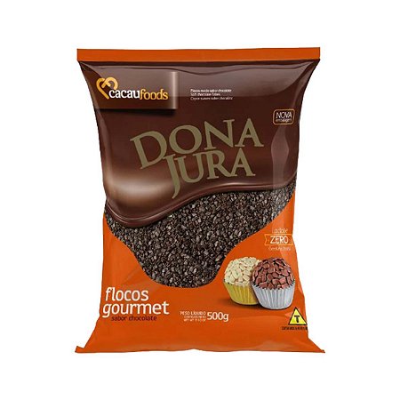 Confeitos Flocos Sabor Chocolate Macio 500g - Dona Jura