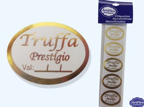 Etiqueta Decorativa Trufa Prestígio c/ Validade - ArtFlex