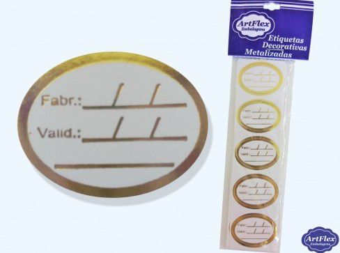 Etiqueta Decorativa p/ Nome e Validade c/ 80 -ArtFlex