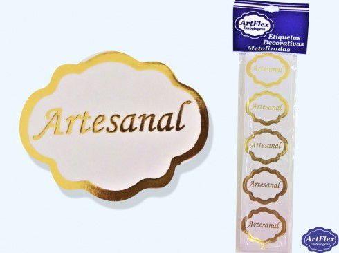 Etiqueta Decorativa Artesanal c/ 80 - ArtFlex