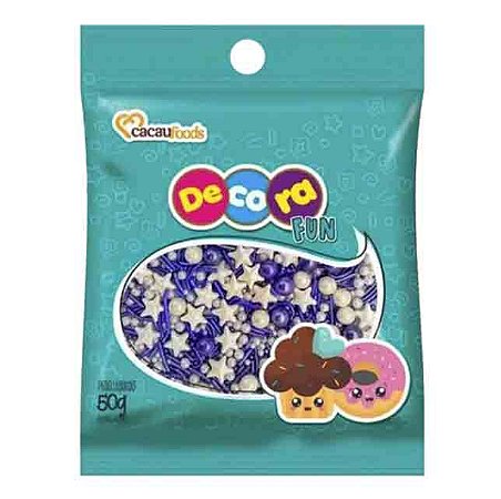 Decora Fun Confeito Fantasy Purple 50g Cacau Foods
