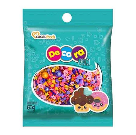 Decora Fun Confeito Fantasy 50g Cacau Foods