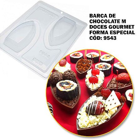 Forma Barca de Chocolate M 100g Cód 9543/BWB