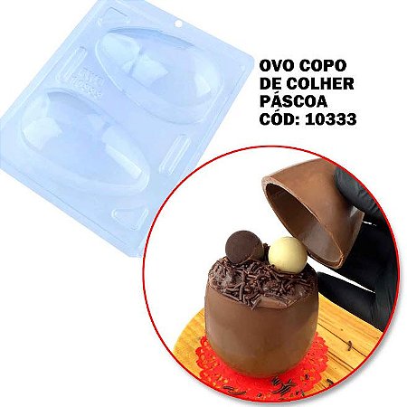 Forma Ovo Copo de Colher Páscoa 130g Cód 10333/BWB | LANÇAMENTO PÁSCOA BWB