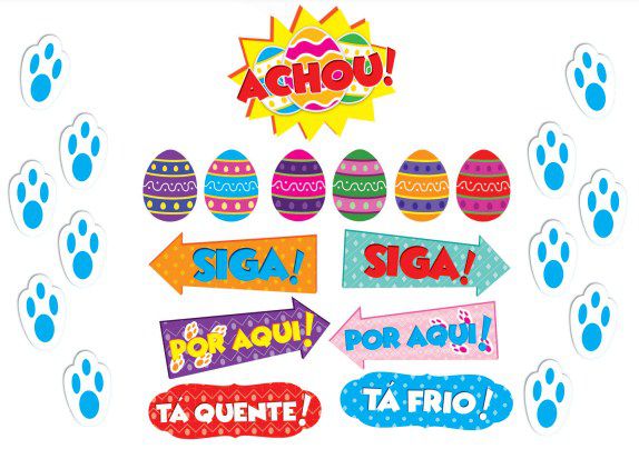 Enfeite Caça aos Ovos Kit Páscoa Cód PC0009/GRINTOY
