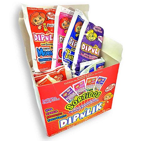Pirulito Sortido Dipnlik Caixa 160g 20x8g Cód. 8054/DIP