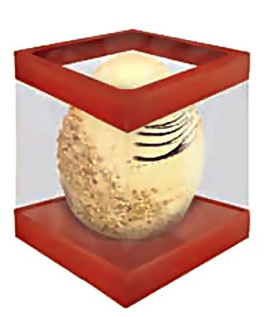 Caixa Eco Vermelho p/ Ovo Páscoa 350g Cód. 7706/103 KAIXOTE