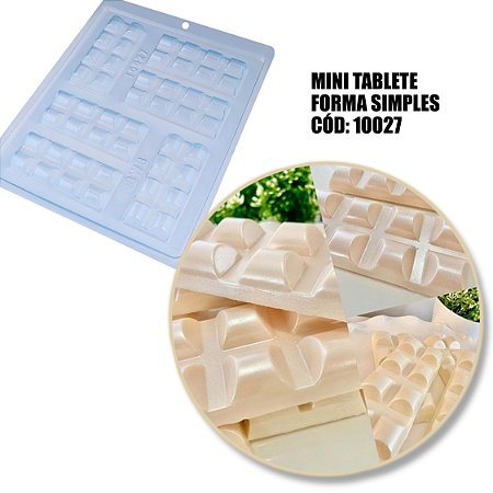 Forma Mini Tablete Simples 30g Cód 10027 BWB