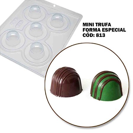 Forma Mini Trufa Especial c Silicone 30g Cód 813 BWB