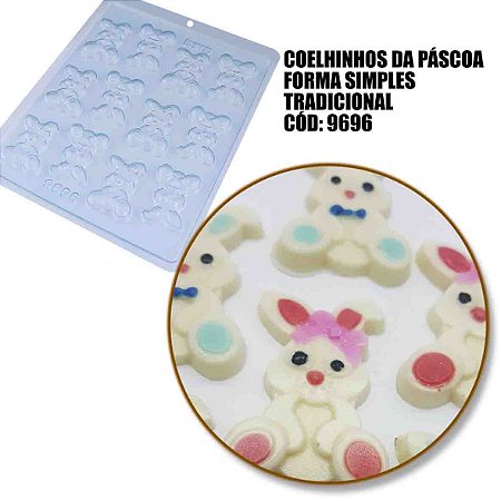 Forma Coelhinhos da Páscoa Simples 7g Cód 9696 BWB