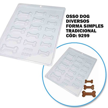 Forma Simples Osso Dog Cód 9299 -BWB