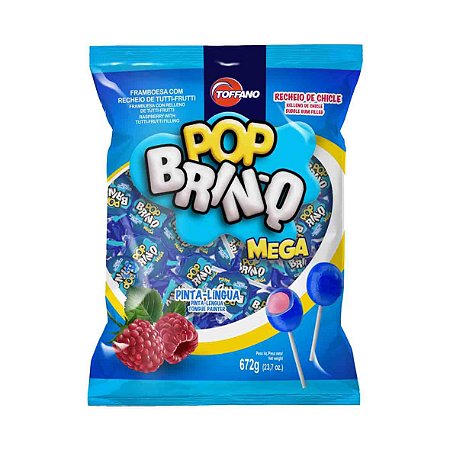 Pirulito Pop Brinq Mega Pinta Língua- Toffano
