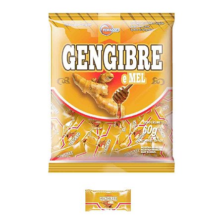 Bala sabor Gengibre 500g - Toffano