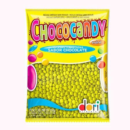 Chococandy Mini Pastilhas Confeitadas Amarelas 350g - Dori