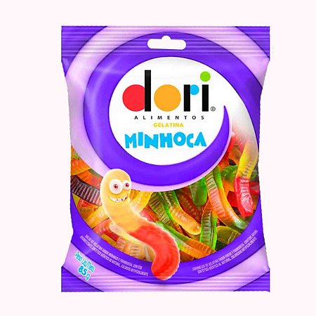 Bala Gelatina Minhocas 85g - Dori