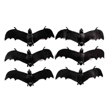 Enfeite de Halloween Morcego com 6 un. - Silver