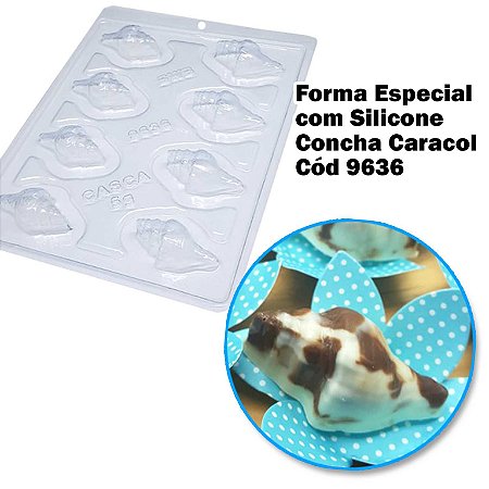 Forma Espec c Silicone Concha Caracol Cód 9636 -BWB