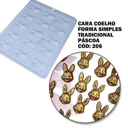 Forma Simples Cara de Coelho Cód 206 - BWB
