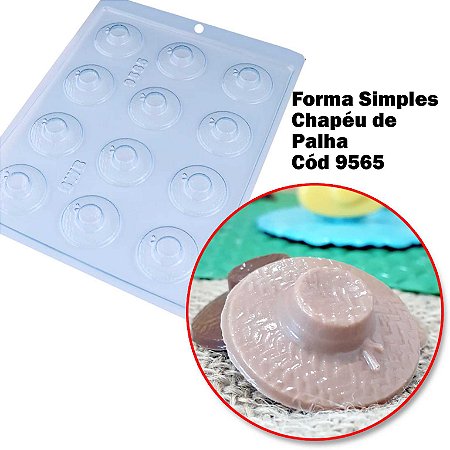 Forma Simples Chapéu de Palha Cód 9565 - BWB