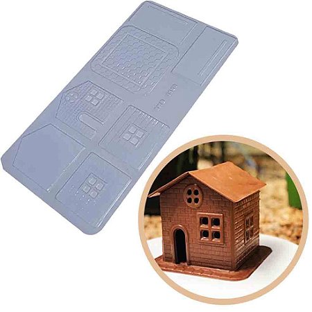 Forma Simples Semiprof. Casa de Chocolate Cód 9820 -BWB