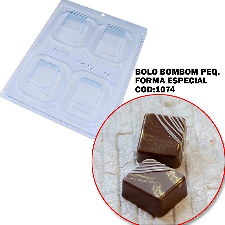 Forma Especial c/ Silicone Bolo Bombom Pq. Cód 1074-BWB