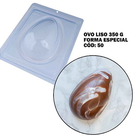 Forma p Ovo de Páscoa Especial c Silicone 350g Cód 50 - BWB