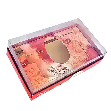 Caixa de Páscoa Kit Confeiteiro Coelho Vermelho PS142-JR