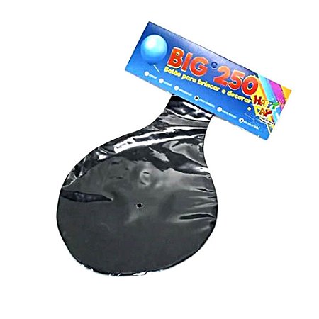 Balão Bexigão Big 250 Preto - Happy Day
