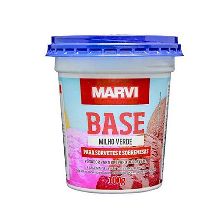 Base para Sorvete e Sobremesas sabor Milho Verde -Marvi